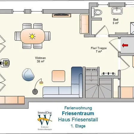 Friesenstall Watt N Glueck - Paradiesische Ruhe In Strandnaehe Apartmán Wangerooge